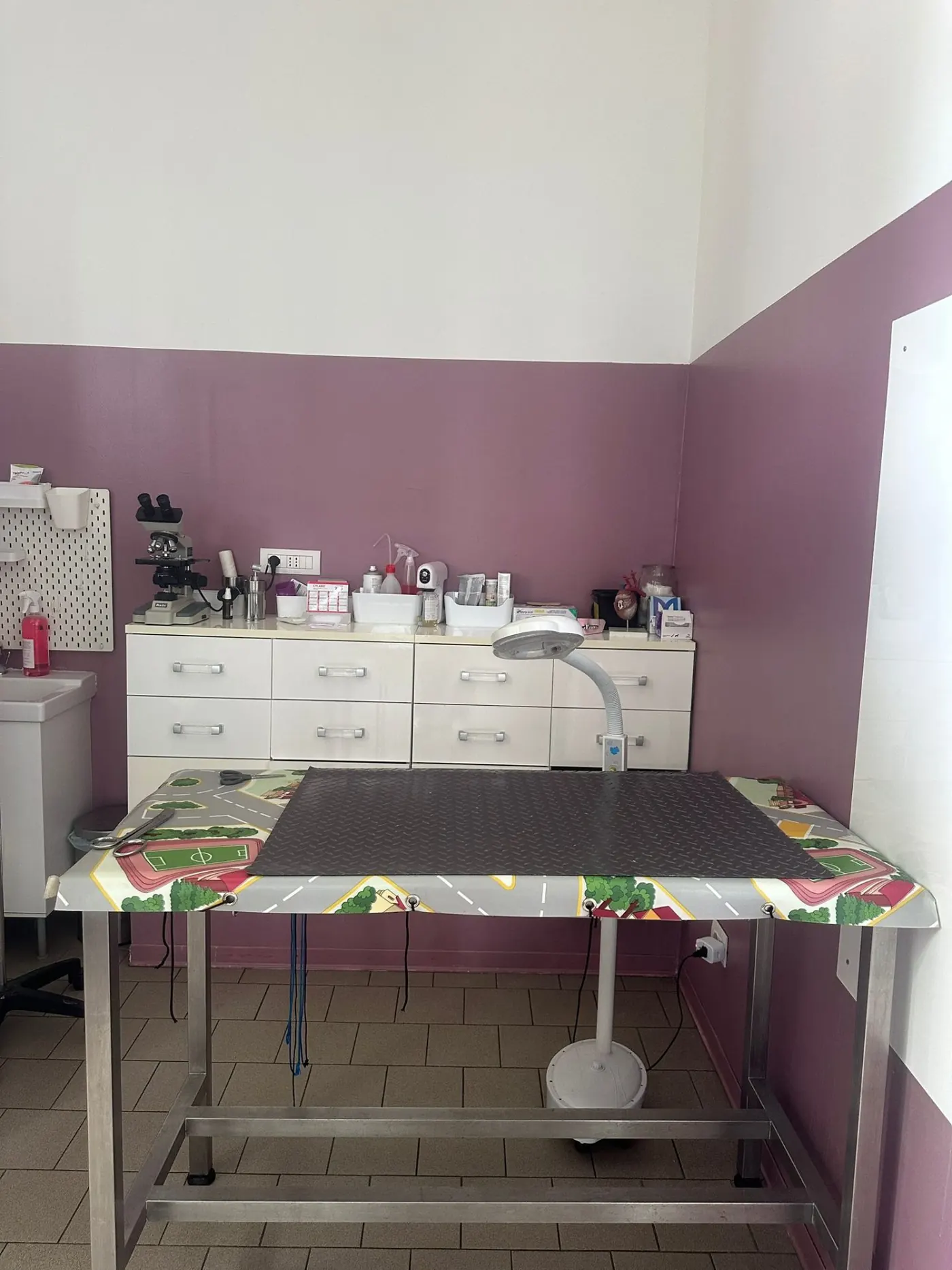 Sala visite con microscopio